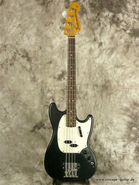 Fender Mustang Bass 1973 Black Bass For Sale Vintage Guitar Oldenburg