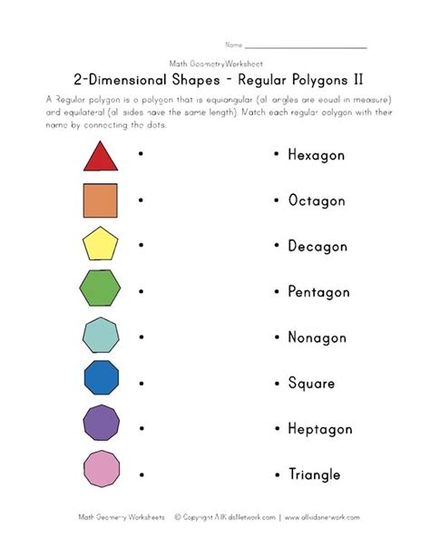 Polygons Worksheet Grade 7