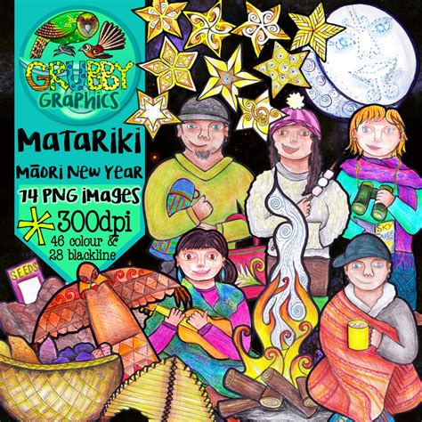 The Seven 9 Sisters Of Matariki Star Printable Diy Thought Matariki