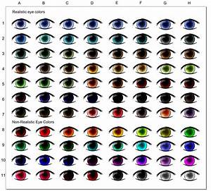 Eye Color Chart By Myoijin On Deviantart
