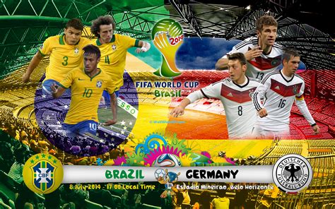Finals World Cup Time Match Brazil Vs Germany Tuesday 8th July 2014