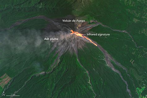 Image Lava Flow On Volcán De Fuego 2016