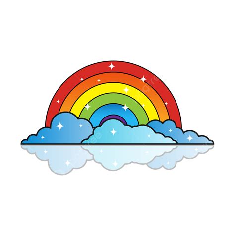 Rainbow Cloud Clipart Hd Png Reflect Cloud And Colorful Rainbow Free