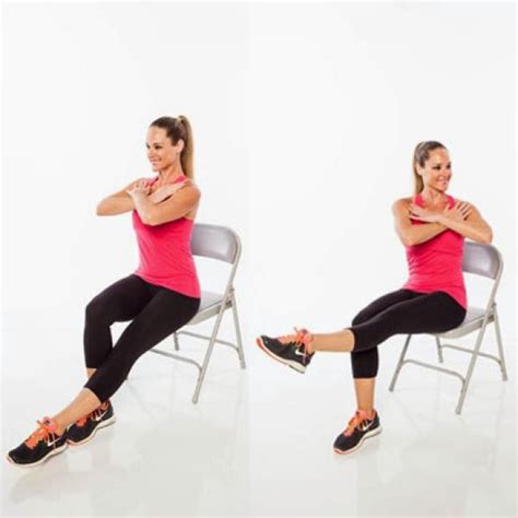 Chair Yoga Leg Lift And Twist