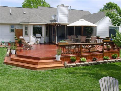 Decking stairs gap to house. Simple Deck Designs Deck Design Ideas, deck pictures plans ...