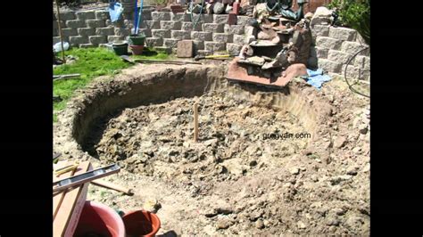 How to build a pond, seems to be a frequently asked question in today's day and age, what with extreme home make over, hgtv, p. How To Build a Backyard Concrete Pond or Pool - Part One ...