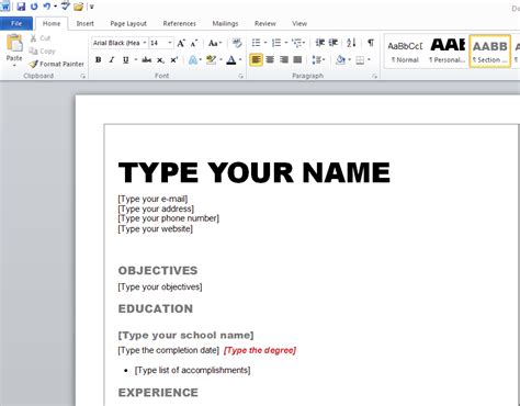 A cv for jobs can only mean one thing, the need for a great cv layout to get employers interested. Learn How to Create a Resume in Microsoft Word 2010
