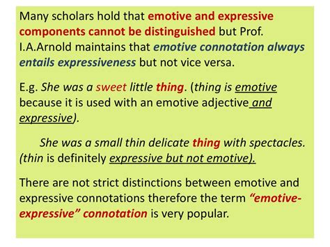 Stylistic-Connotative Meaning and its Specific. Denotative meaning ...