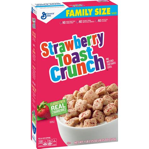 Strawberry Toast Crunch Breakfast Cereal 1825 Oz Box