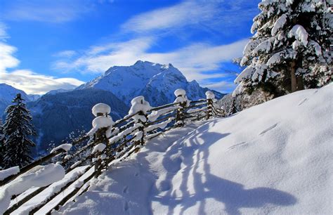 Nature Winter Snow Road Tree Forest Sky Landscape Mountain