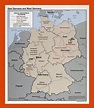 Detailed East West Germany Map