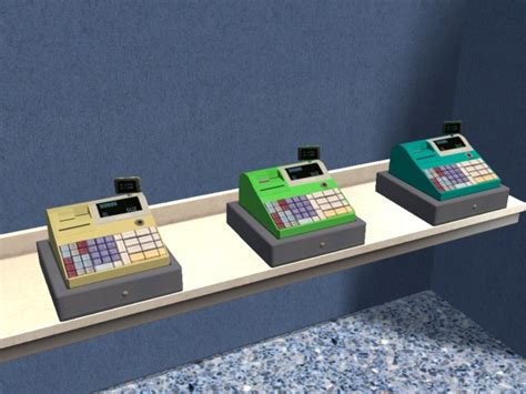 Mod The Sims Llamark Electronic Cash Register Recolors X10