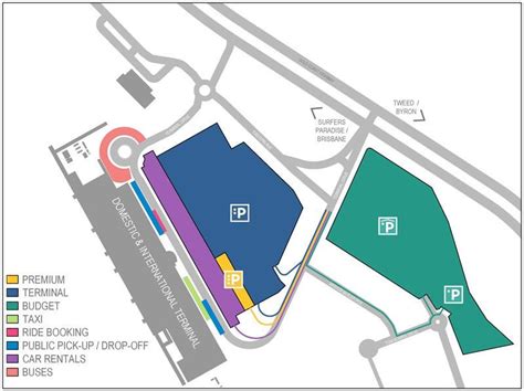 map of gold coast airport map of campus