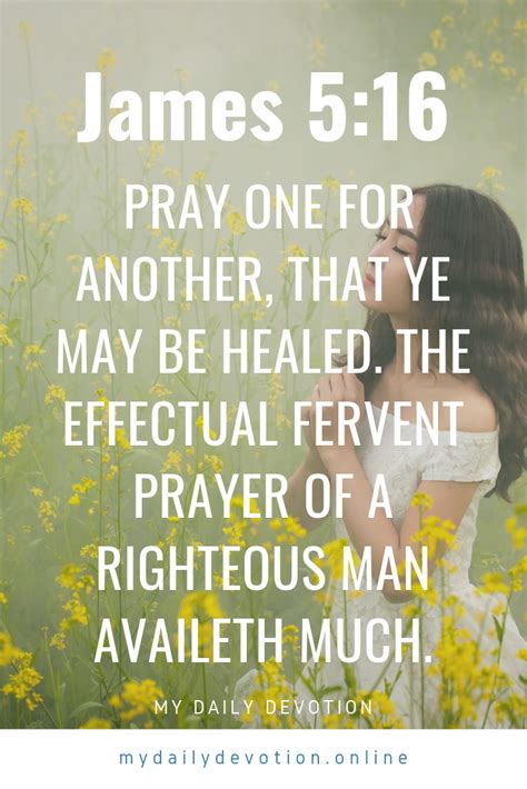 How To Pray For Others James 516 Devotional Mydailydevotiononline