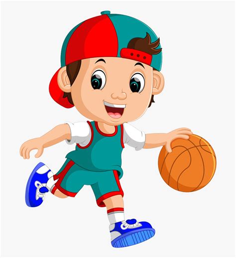 Basketball Player Royalty Free Clip Art Playing Ⓒ - Boy Playing Ball
