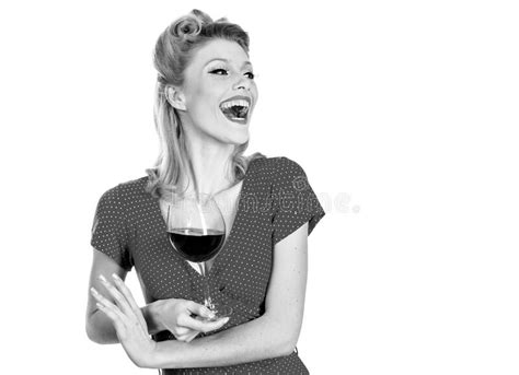 429 Sexy Woman Red Drinking Wine Glass Stock Photos Free And Royalty