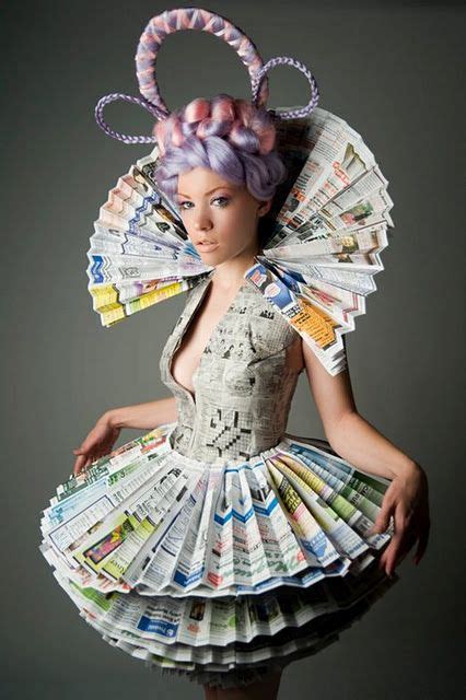20 Recycled Catwalk Ideas Recycled Fashion Paper Dress Trashion