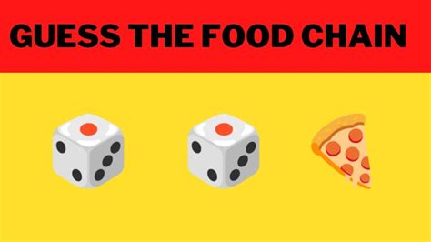 Guess The Food Chain By Emoji Puzzles L Emoji Quiz Part 13 Youtube