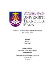 Exercise Ims Iman Docx Universiti Teknologi Mara Cawangan Kelantan