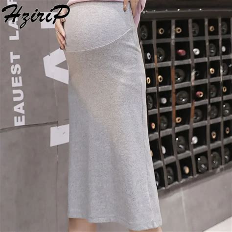 Hzirip Straight Casual Female New Style Loose Summer Solid Simple Maternity Skirt Fresh High