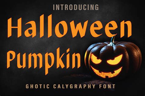 Halloween Pumpkin Font Farzstudio Fontspace