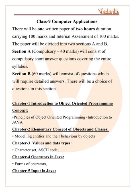 Problem solving total mcq from text book … ICSE Class 9 Computer Applications Syllabus 2018-2019 ...