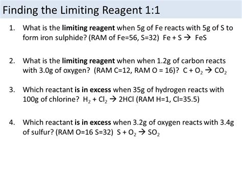 Limiting Reagent Gcse Aqa Teaching Resources