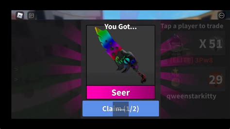 The knife features a jagged, neon blade with black hemispheres of varying sizes on its sides. Receiving a chroma seer (mm2) - YouTube