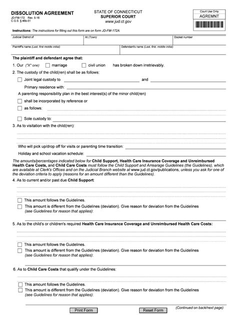 Ct Agreement Form Fill Out And Sign Online Dochub