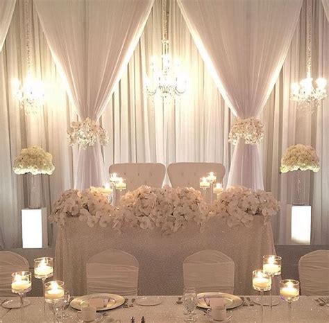 Simple Elegant Backdrop Wedding Reception Backdrop Head Table Wedding Backdrop Wedding