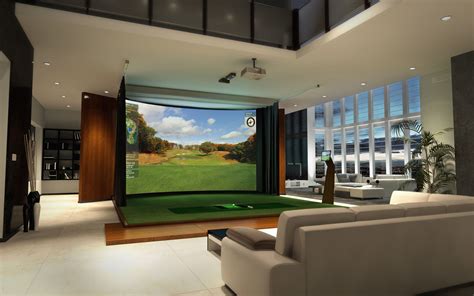 Hd Golf Simulator Indoor Golf Simulator Golf Simulator Room Golf