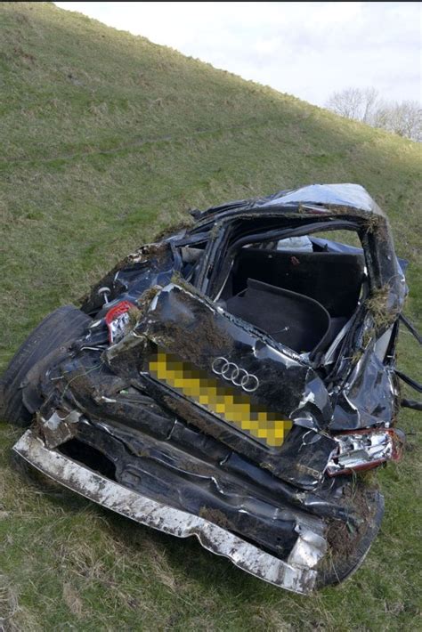 Womans Incredible Escape After Her Car Fell 490ft Off A Sussex Road