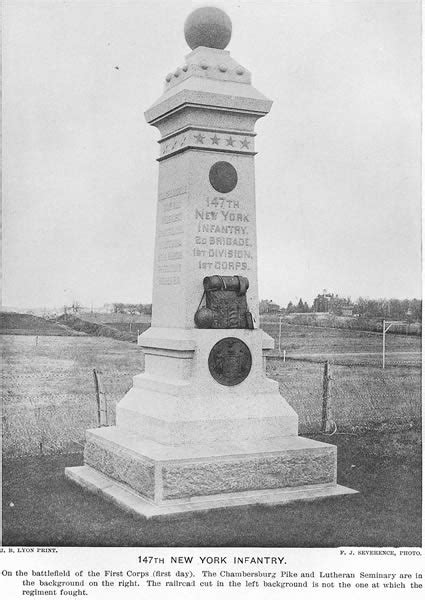147th Infantry Regiment Monument At Gettysburg Ny