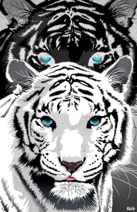 Black Tiger Animal Tigers On Behance Pet Tiger Black Tiger Art