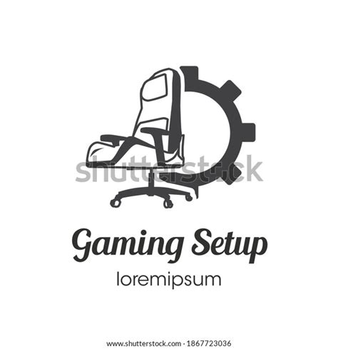 Gaming Setup Logo Symbol Template Design Stock Vector Royalty Free