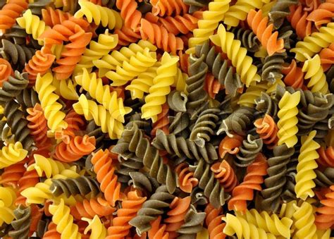 Colorful Pasta Close Up Shot For Stock Image Colourbox