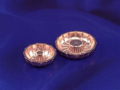 Miniature Copper Bundt Cake Pans For Dollhouses Hh Im65088 The