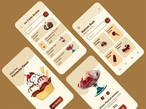 Ice Cream Shop App Design By Guru Technolabs On Dribbble