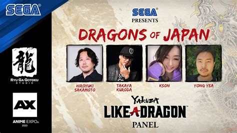 Dragons Of Japan Yakuza Like A Dragon Panel Anime Expo 2023 YouTube