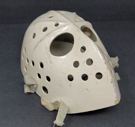 Vintage Fibrosport Ice Hockey Goalie Face Mask Jacque Plante Fiberglass