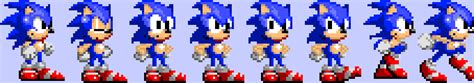 Pixelated Sonic Sprite Sheet Pixel Art Maker