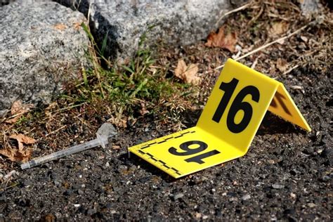 Crime Scene Investigation Collecting Evidence Stock Photo By