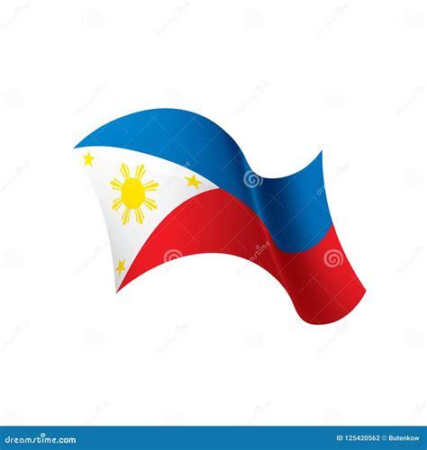 Philippines Flag Vector Illustration Stock Vector Illustration Of