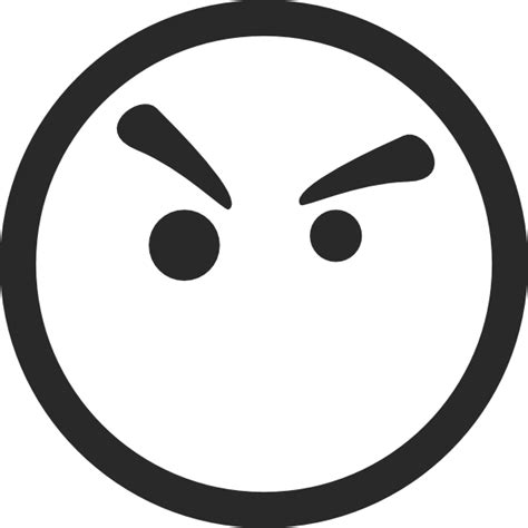 Angry Face Symbol Clip Art At Vector Clip Art Online