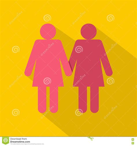 two girls lesbians icon flat style stock vector illustration of marriage design 79886651