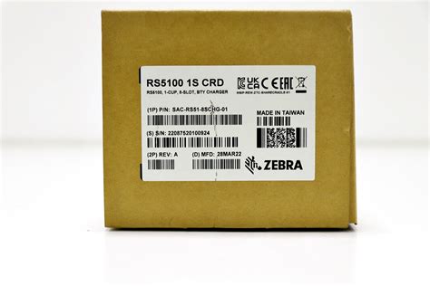 zebra rs5100 8 slot battery charger sac rs51 8schg 01 black new open box ebay