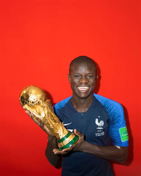Moscow Russia July 15 Ngolo Kante Of France Poses With The