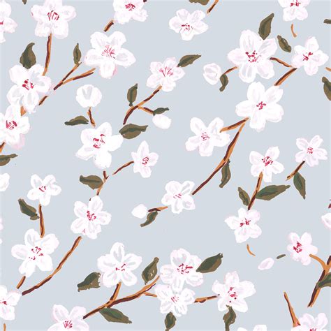 Floral Wrapping Paper Cherry Blossoms T Wrap Spring T Etsy