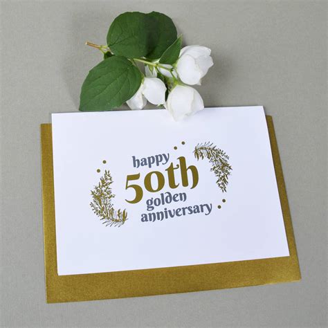 Personalised With Gold 50th Wedding Anniversary T By Ant Design Ts