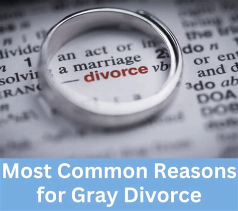 Most Common Reasons For Gray Divorce Ordnur